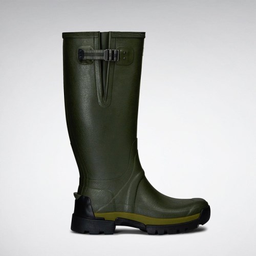 Hunter Balmoral Bamboo Carbon Tall Rain Boots For Mens - NZ S5104